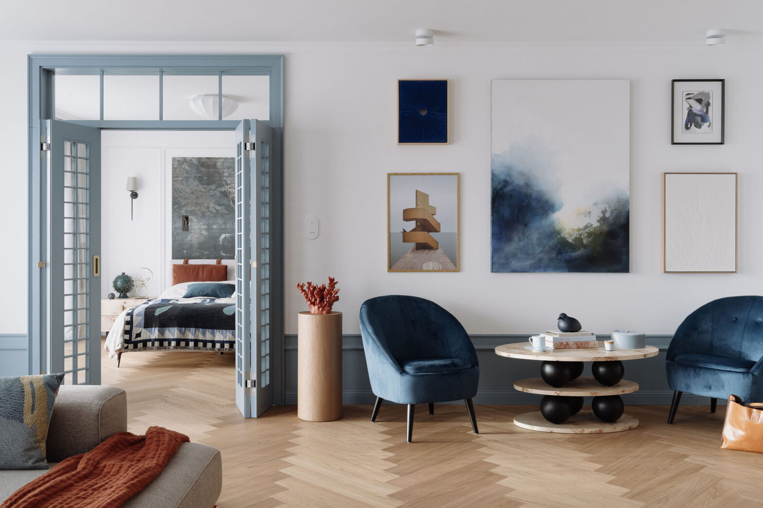projekt wnetrz luksusowego apartamentu w Gdańsku